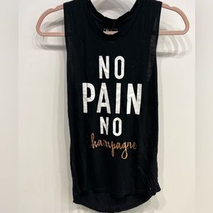 Winners No Pain No Champagne Workout Tank Top